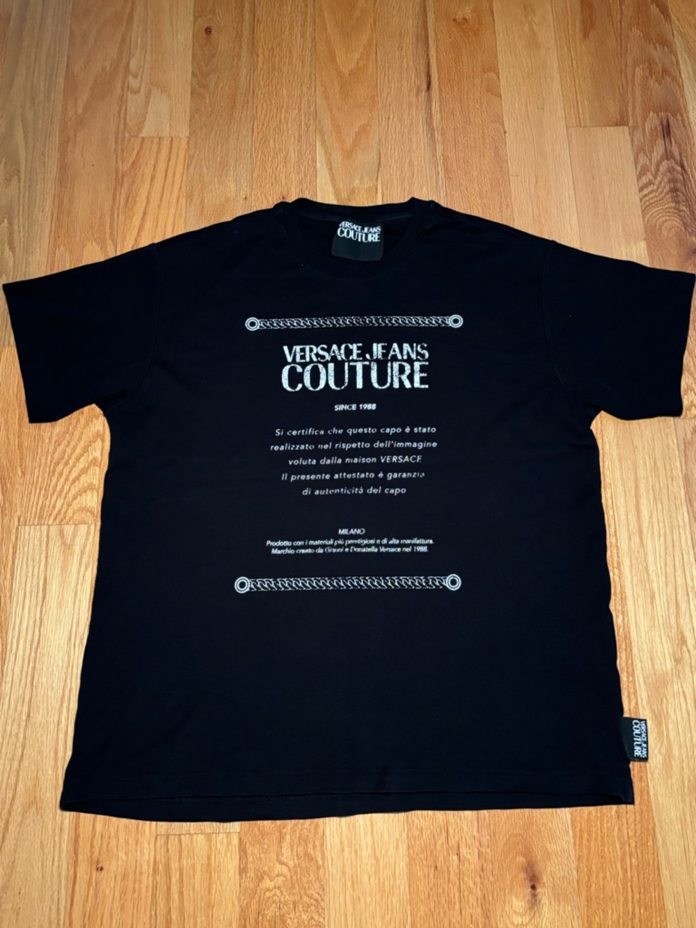 Versace Distressed Logo Tshirt